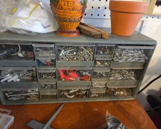 #165	Tool Hardware Plastic Cabinet w/19 Drawers	 $20.00 
