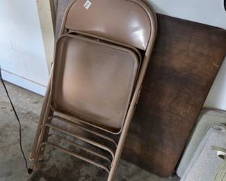 #171	Folding Chairs (2) and Table (as is table)	 $15.00 
