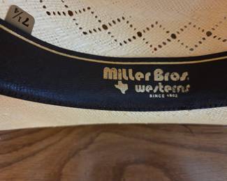#56	Miller Brothers Western Cowboy Hat Size 7 1/4" w/box	 $20.00 
