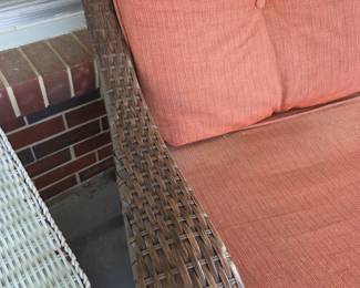 #71	Brown Plastic Loveseat - 56" W	 $60.00 
