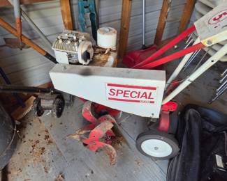 #79	Special Maxim Tiller w/5HP Briggs & Straton Tiller (as is condition unknown)	 $50.00 
