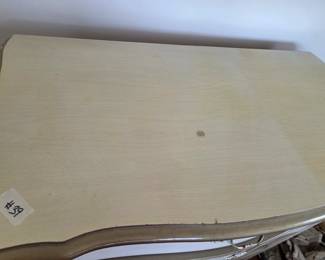 #39	French Provencial Chest of 5 drawers - (as is finish spot on top) - 34x18.5x48	 $75.00 
