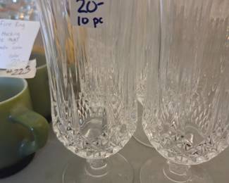 #224	Set of 10 Longchamp Glasses	 $20.00 

