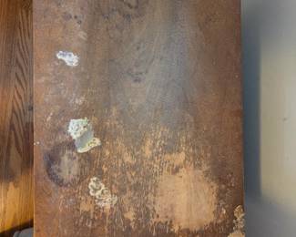 #53	Wood Mid-Century Style Broyhill End Table w/1 drawer - Project piece as is finish - 22x15x22	 $45.00 
