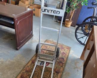 #182	Stainless United Airlines Luggage Cart - Hand Truck	 $75.00 
