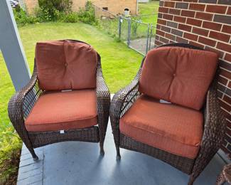 #69	Set of 2 Plastic Wicker Chairs	 $80.00 
