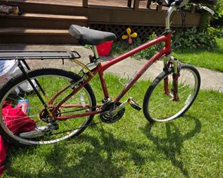 #166	Raleigh Boys Bike Cross-Country w/rear rack Venture 3.0  Tire Size 26	 $100.00 
