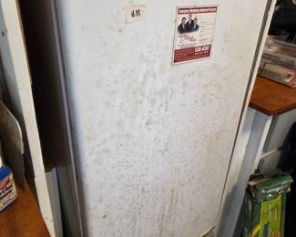 #111	Kenmore Dorm Frig (as is outside but working)	 $45.00 

