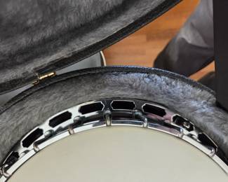 #231	Morgan Monroe Banjo w/Hard Case 	 $100.00 
