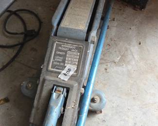 #138	Hydrolic Trolley Jack - Capacity 4400 Pounds	 $30.00 
