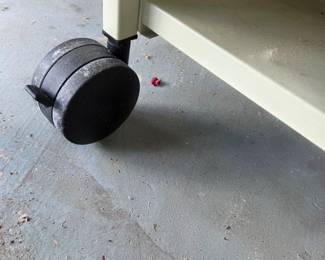 #170	Metal Rolling Bookshelf w/locking casters - 36x14x42	 $75.00 
