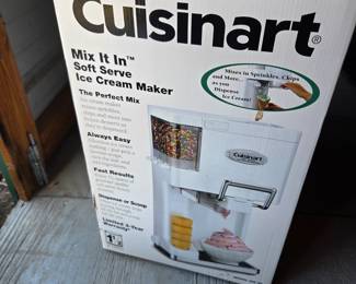 #85	Cuisinart Mix it in Soft Serve Ice Cream Maker 	 $30.00 
