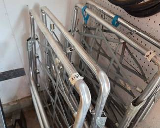 #137	Set of 2 Twin Metal Rolling Frames (no mattresses)	 $10.00 
