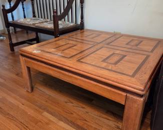 #24	Wood 80s Style Coffee Table - 38square x 16	 $20.00 
