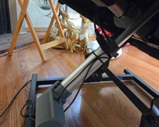 #25	Ashley Furniture Leather Lift Chair electric w/remote (lifts, Foot comes up and Back Reclines)	 $275.00 
