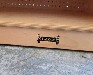 #173	Jonti Craft Wood Cabinet w/3 shelves and 4 drawers ( 36x15x29)	 $65.00 
