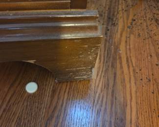 #50	Wood 1 drawer & 1 shelf Bedside Table - (as is finish) - 21x13.5x24	 $20.00 
