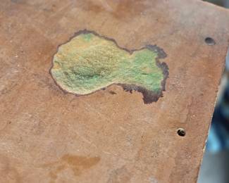 #156	Work Bench Top Metal/Wood Table (as is top)  28x20x29	 $25.00 
