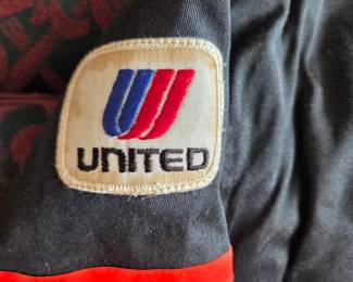 #133	Black United Airlines Flight Coverall/Suit w/zippered hood - Size Large	 $40.00 
