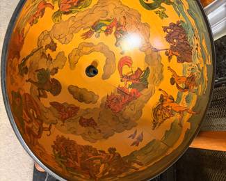 GLOBE BAR LID INTERIOR