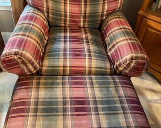 HENREDON LARGE CHAIR AND OTTOMAN