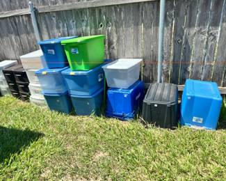 LOTS OF STORAGE TUBS