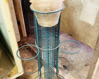 MCM Metal Antique Collectible Plant Stand 