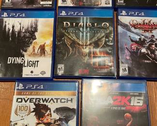 Vintage PS 4 Video Games