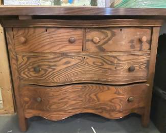 Antique Oak Wood Chest