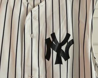 New York Yankees Logo Pinstripe Baseball Uniform-- McWhorton