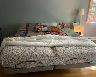 "Twin" King Size Bed w/Mattress & Box Springs