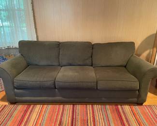 Olive Green? Upholstered Couch