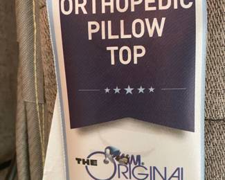 Original Mattress Factory Orthopedic Pillow Top Twin Mattress--Part of King Bed--Big & Beautiful Condition~