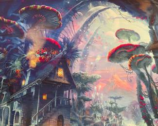 Awesome, Fantastic, (approx.) 7'x4.5' Tapestry