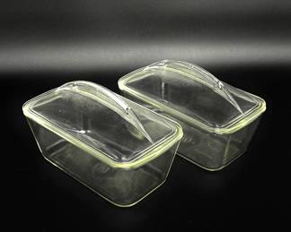 Vintage Westinghouse Lidded Refrigerator Dishes - Set of 2 