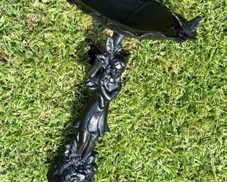 Black Cast Iron Small Birdbath