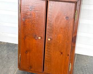 Vintage Solid Wood Hand Made Medicine Cabinet 