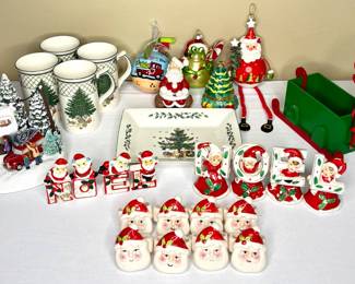 Christmas Lot - Ornaments, Napkin Holders, and Vintage Decorations 
