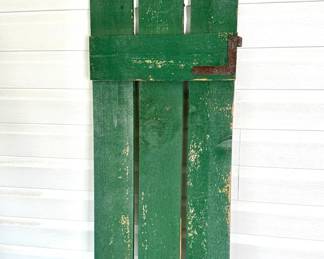 Vintage Green Garden Gate 