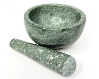 Vintage Marble Pestle and Mortar 