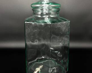 Large Italian Apothecary Jar with Spigot 