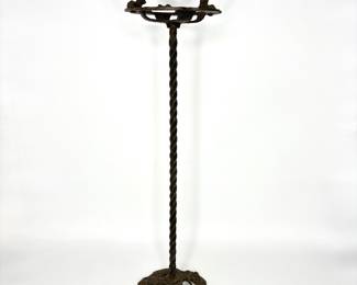 MCM Iron Ashtray Holder Stand - Holds 5" Ashtray 