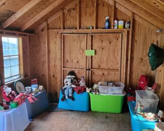 Inside of the shed