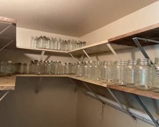 Lots of canning jars