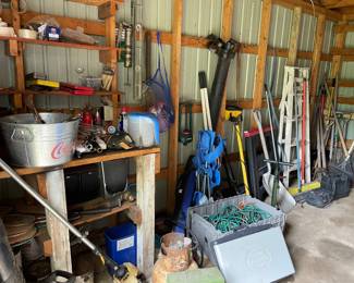 Lots of yard tools