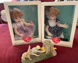 I Love Lucy dolls, Pooh bookends