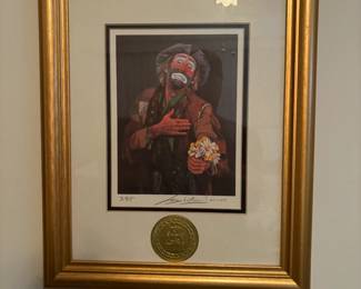 . . . Emmet Kelly authenticated art