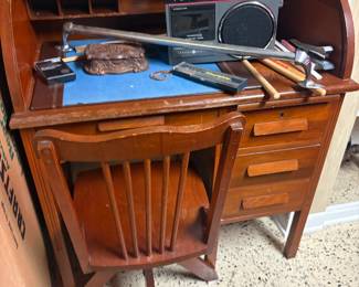 . . . small roll-top desk