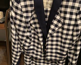 . . . classic black and white plaid