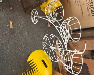 . . . wrought iron planter